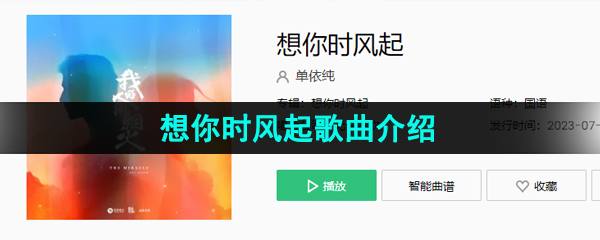 抖音凭什么绕不开翻不过的盛夏有些远方让风代替我们抵达是什么歌-想你时风起歌词分享